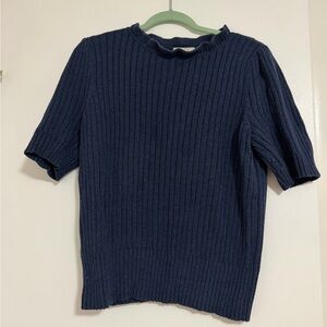 LOFT Dark Blue Knit Top